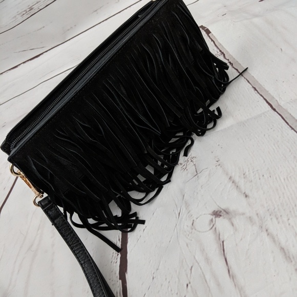 Black fringe clutch - Picture 4 of 4